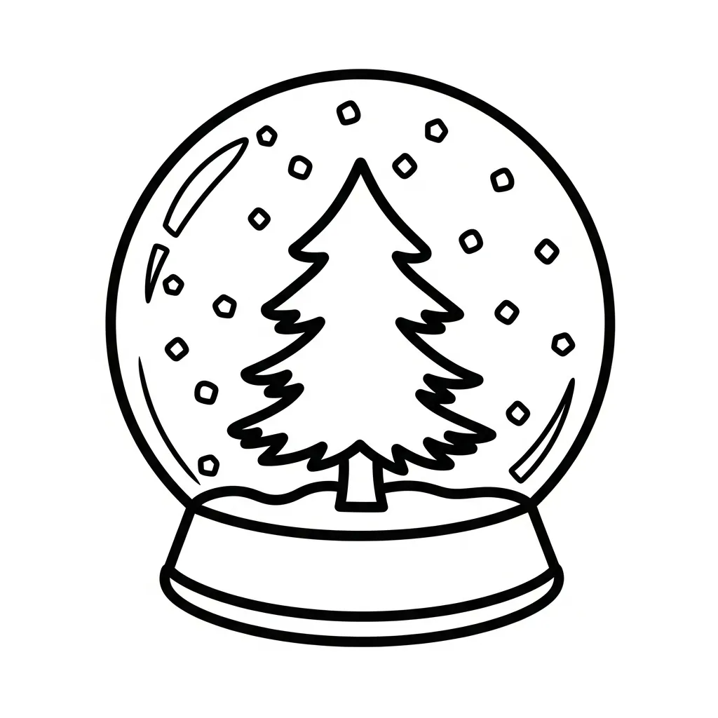 imprimir Árboles de Navidad para colorear gratis