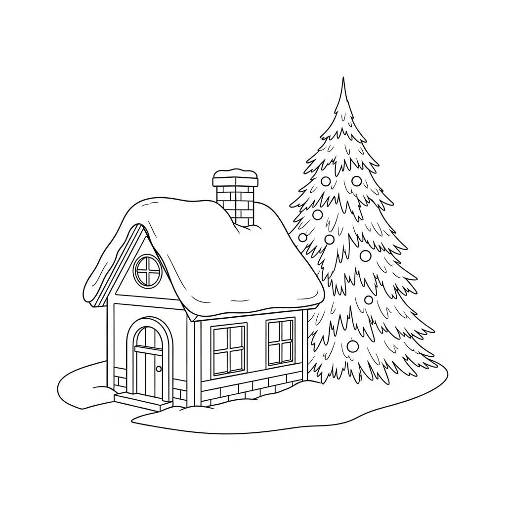 Árboles de Navidad para colorear para imprimir gratis pdf