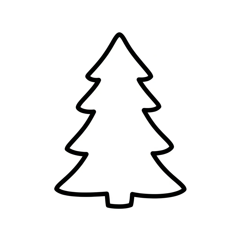 Árboles de Navidad para colorear en línea