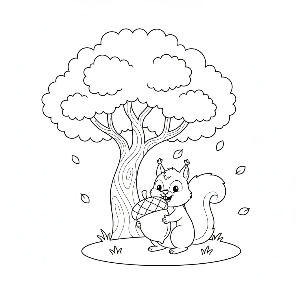 Ardillas 11 para colorear para imprimir para niño de 8 años