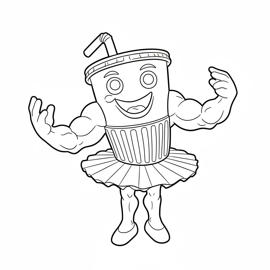 Ballerino Lololo para colorear y dibujo para imprimir