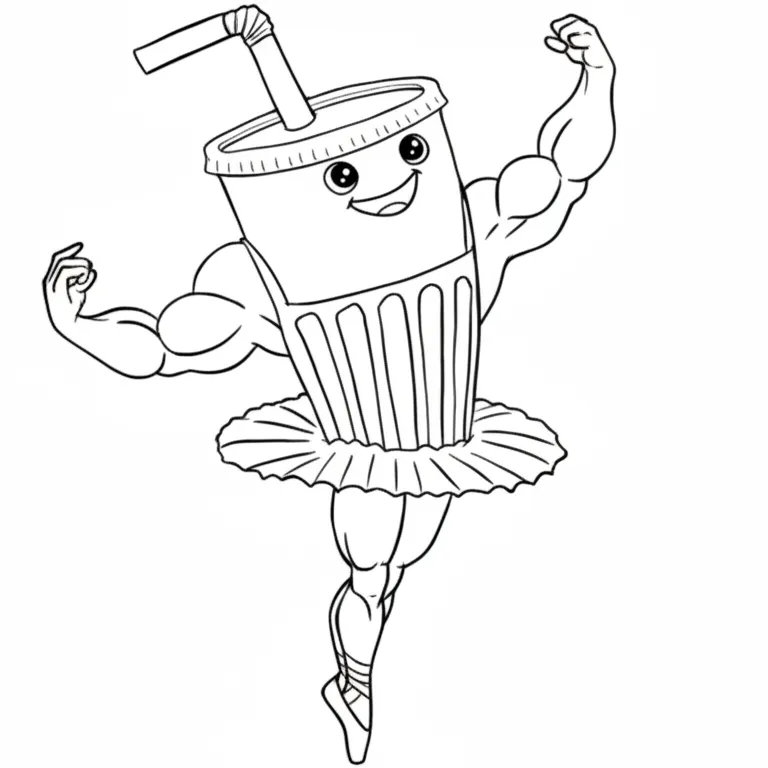 Ballerino Lololo para colorear para niños para imprimir