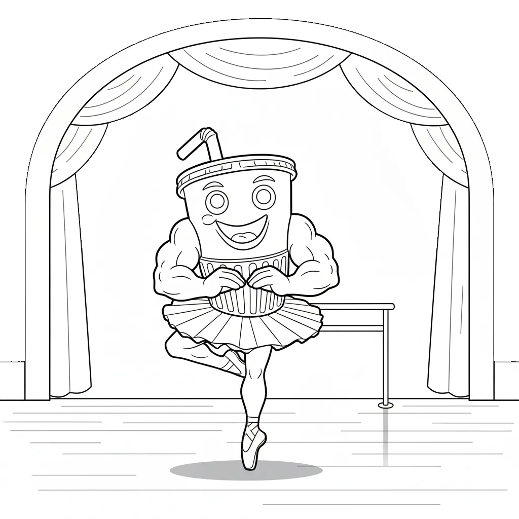 Ballerino Lololo para colorear para imprimir gratis pdf