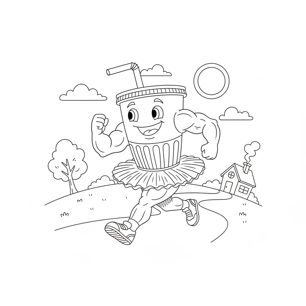 imprimir Ballerino Lololo para colorear para niño