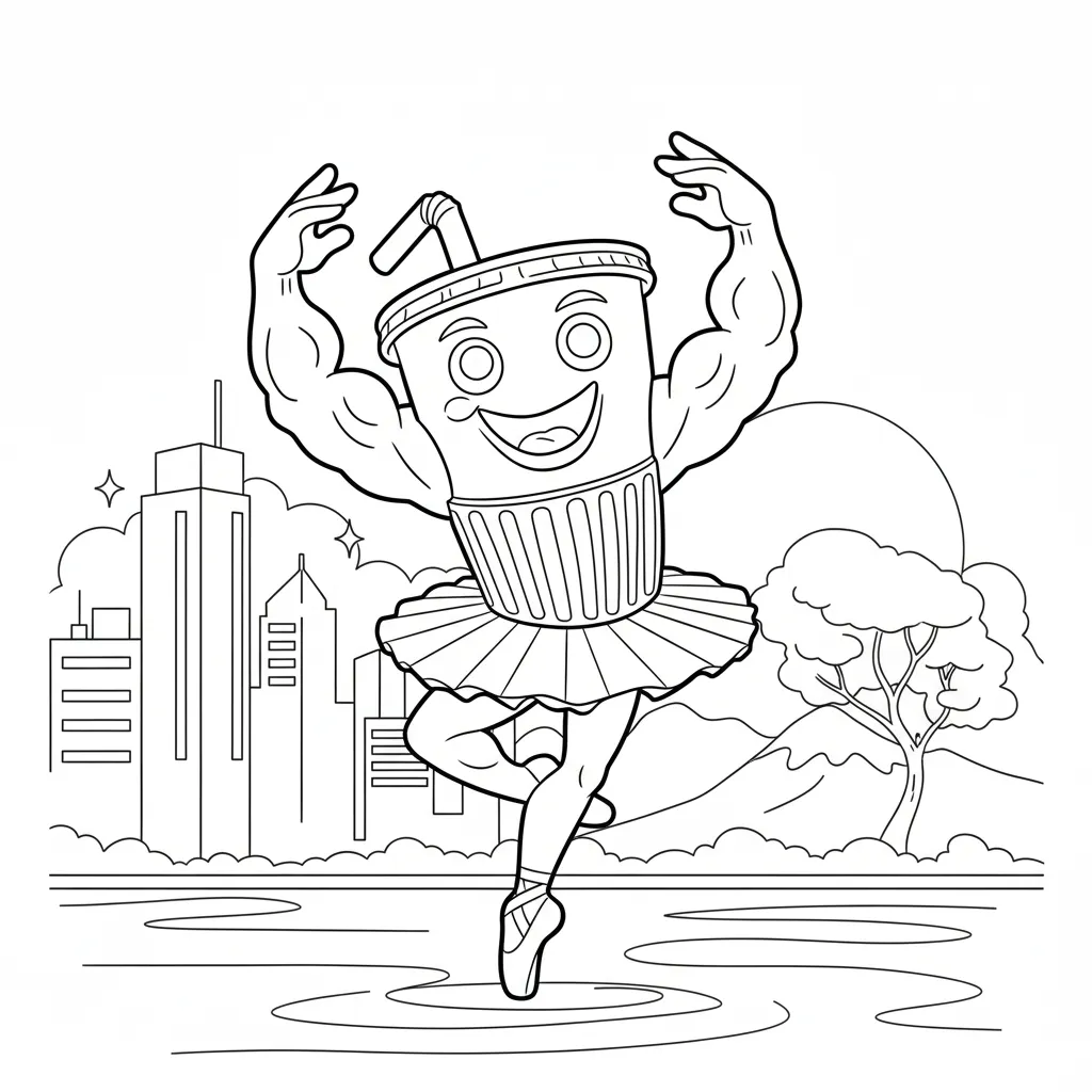 Ballerino Lololo para colorear en línea