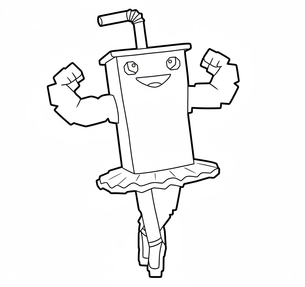 imprimir Ballerino Lololo para colorear 1