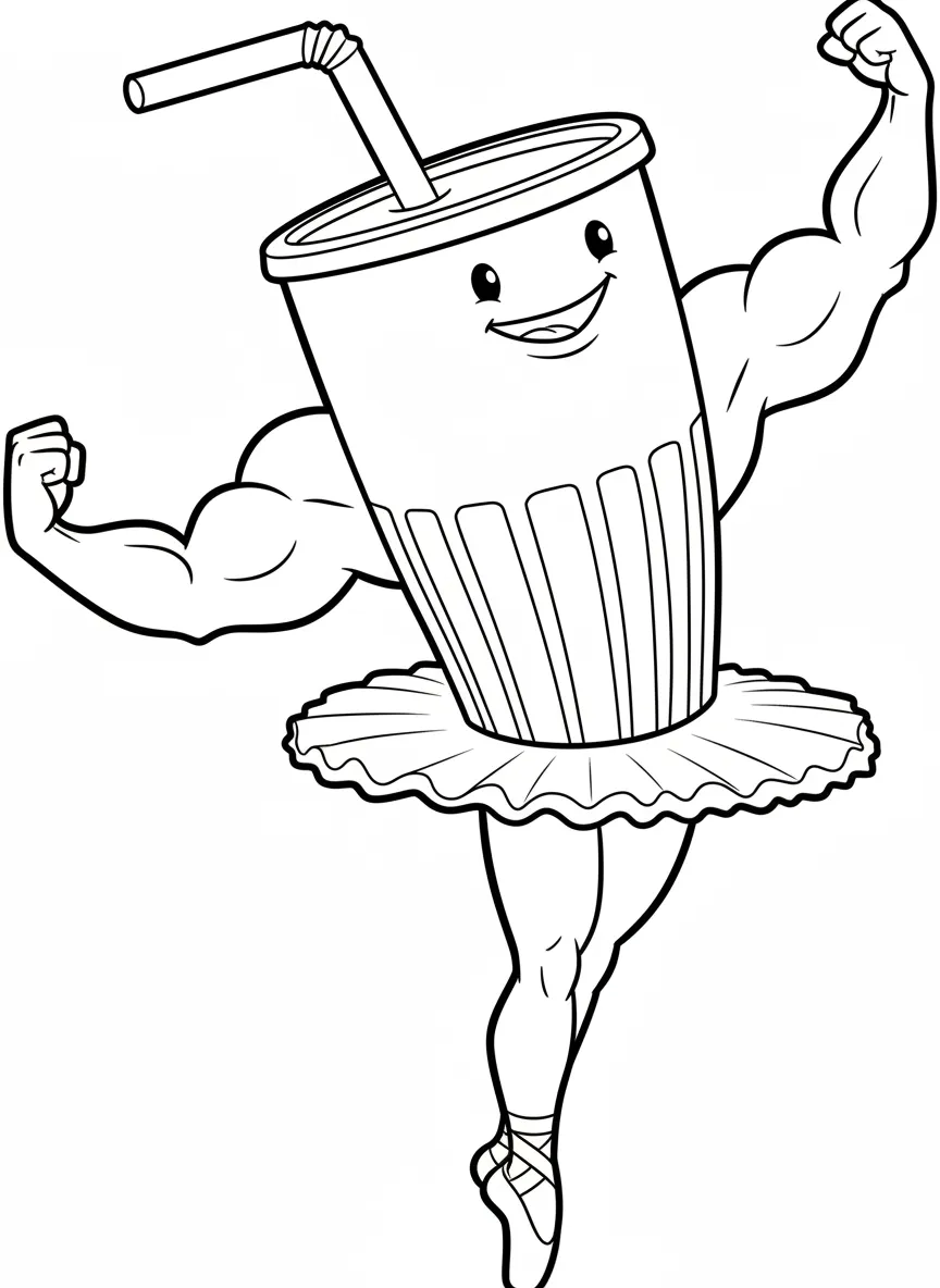 Ballerino Lololo para colorear para imprimir kawaii