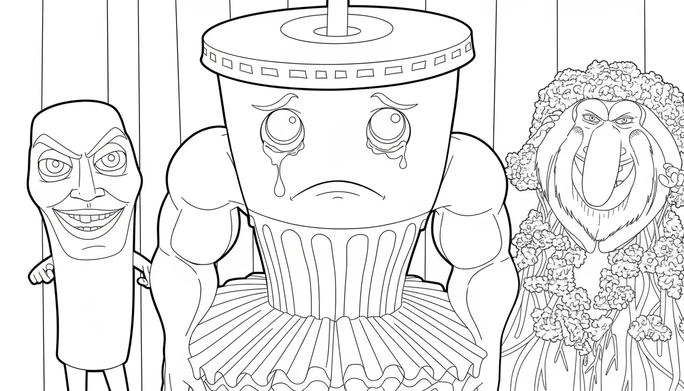 Ballerino Lololo para colorear para niño de 5 años