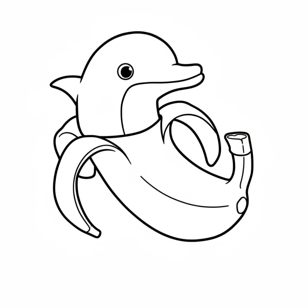 Bananita Dolfinita 12 para colorear para imprimir gratis