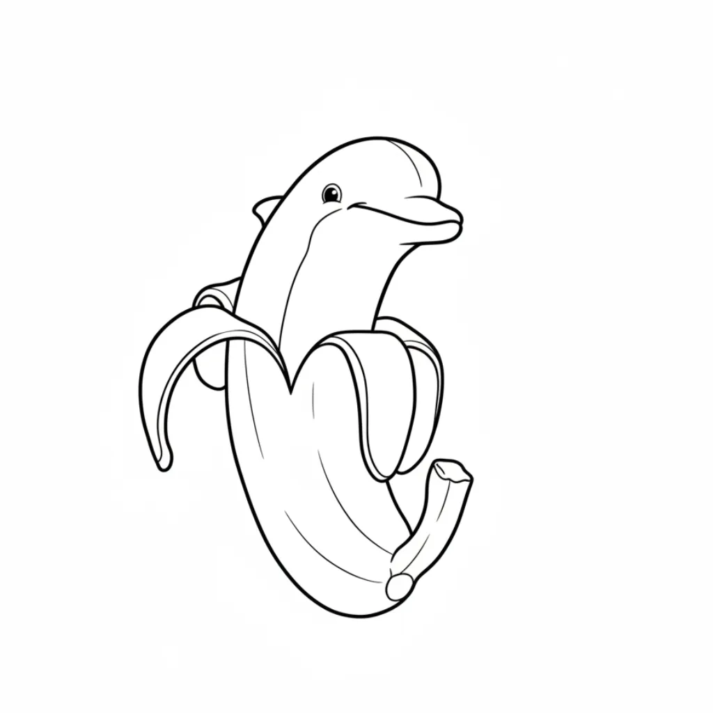 Bananita Dolfinita 6 para colorear para imprimir