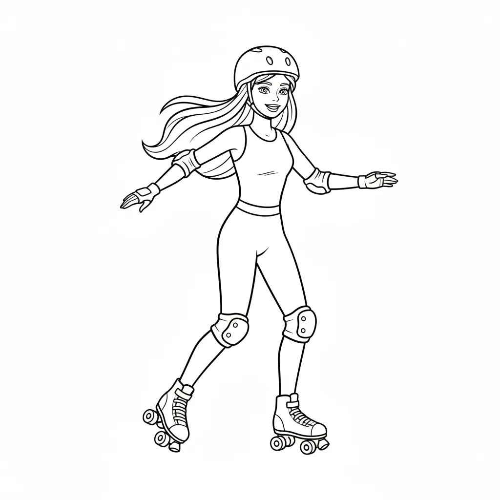 Barbie para colorear para primaria