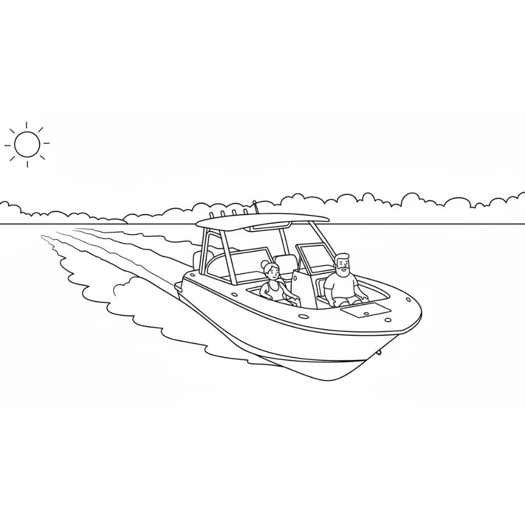 Barcos10 para colorear para bebé para imprimir