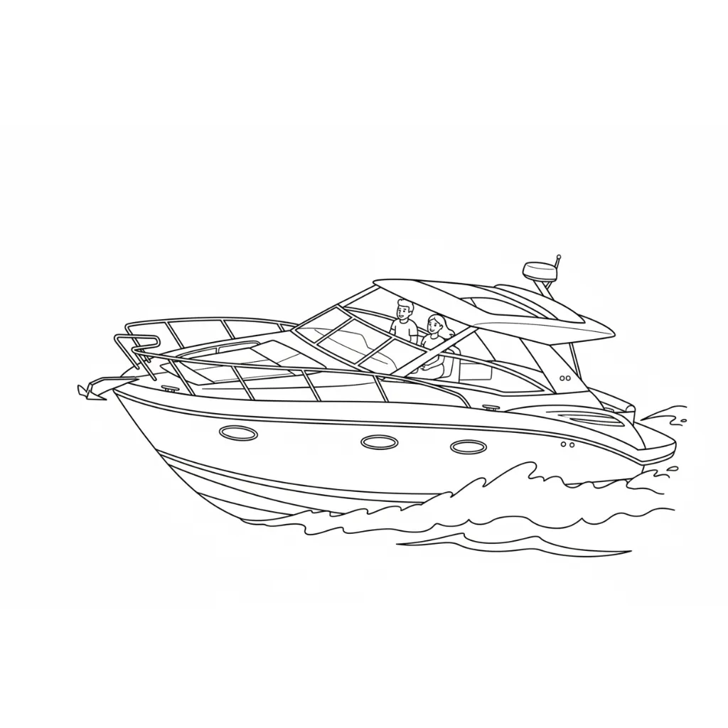 Barcos13 para colorear para niño para imprimir gratis