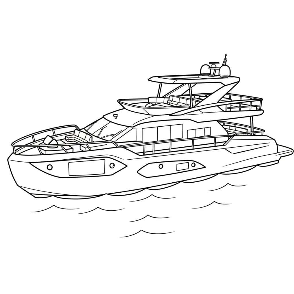 Barcos15 para colorear para imprimir a4