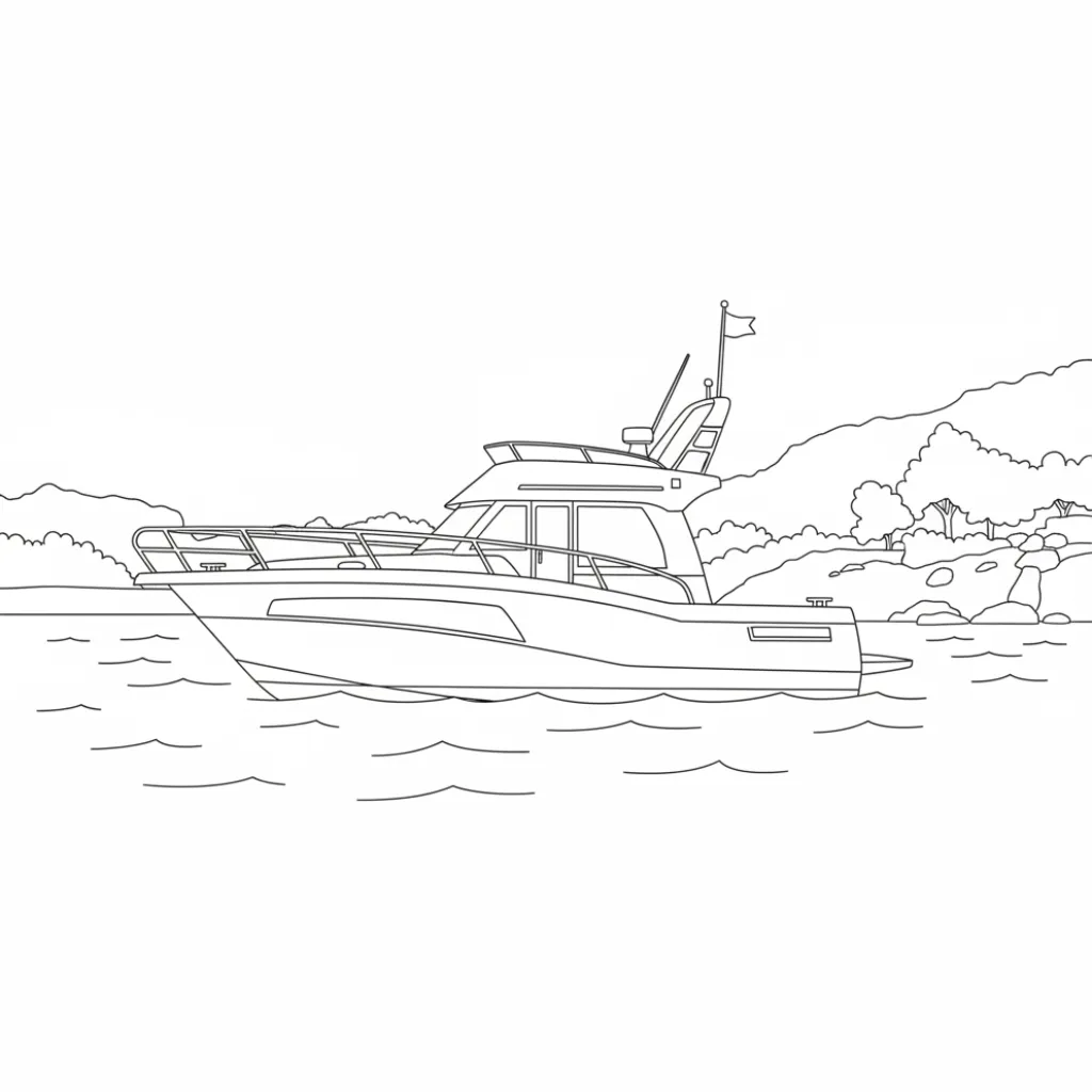 Barcos7 para colorear para imprimir gratis