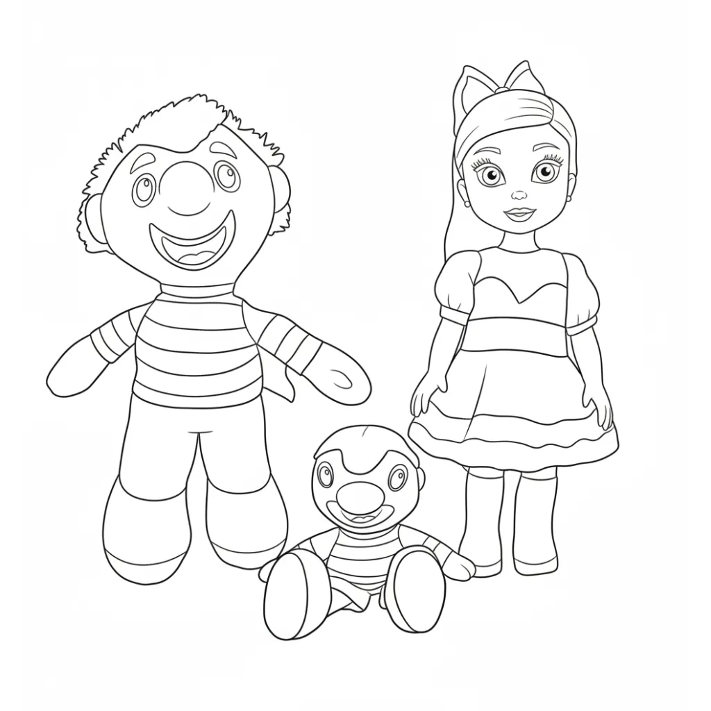 Bely Y Beto 1 para colorear y dibujo para imprimir