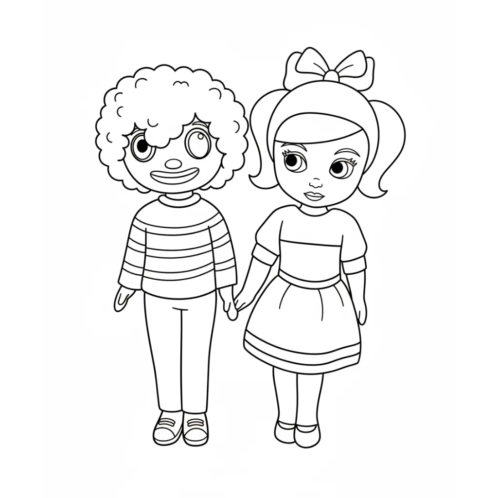 Bely Y Beto 4 para colorear para imprimir para niño de 7 años