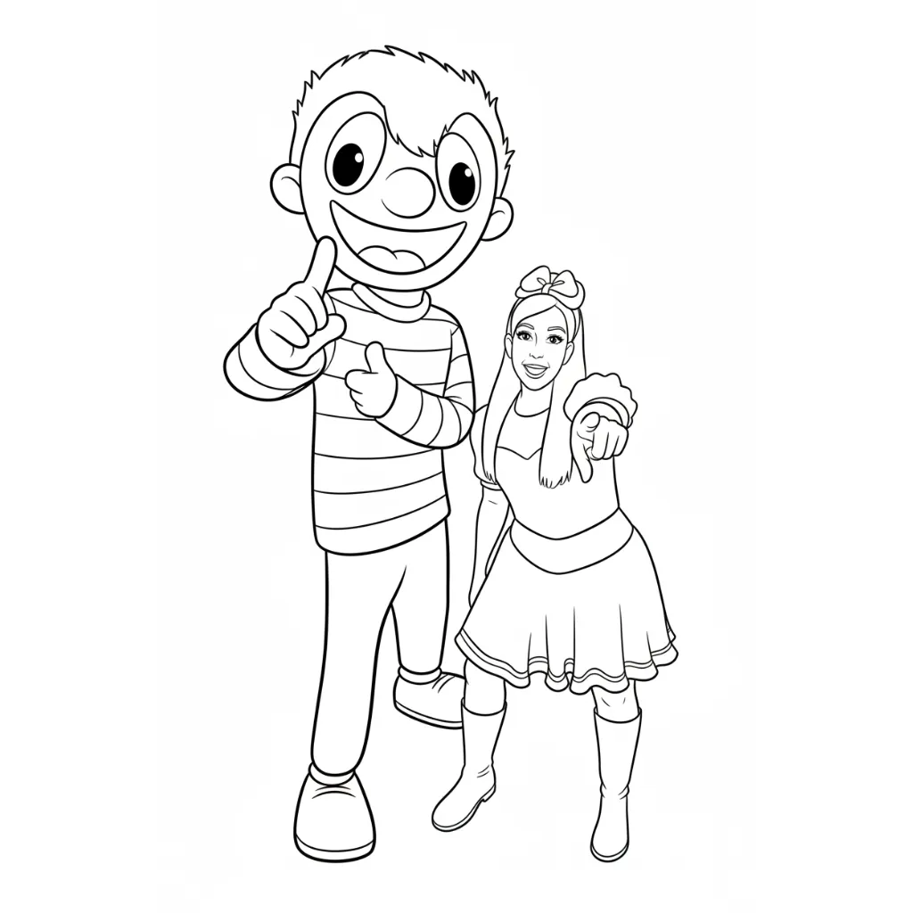 Bely Y Beto 6 para colorear para imprimir para niños