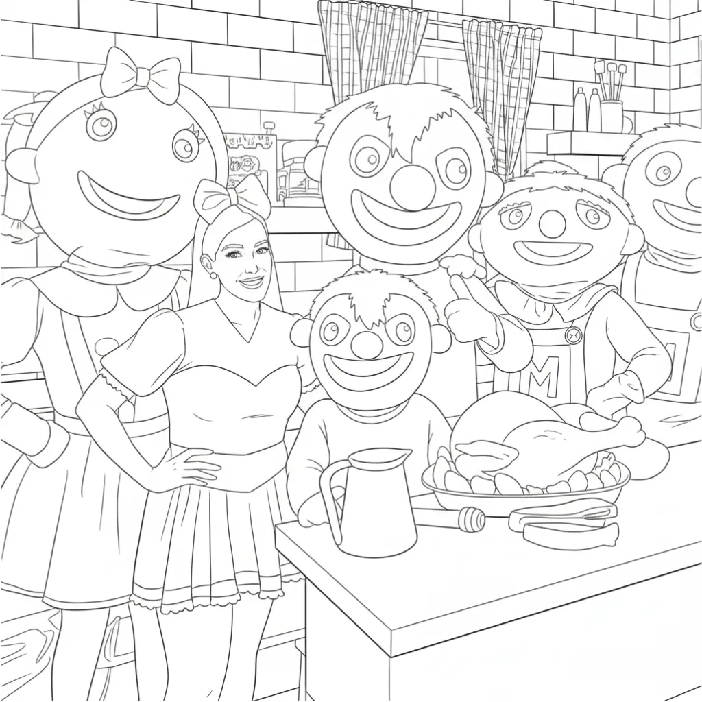 Bely Y Beto 9 para colorear para imprimir para niño de 4 años