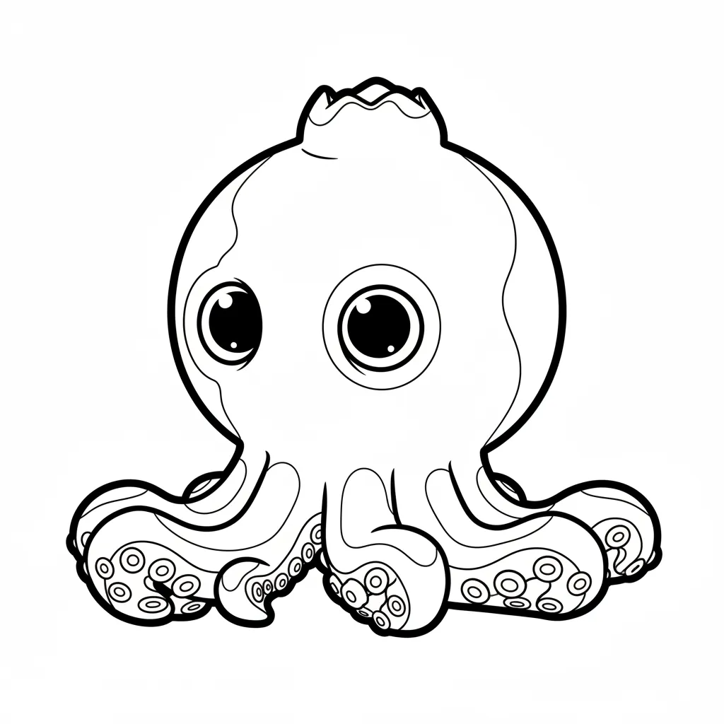 Blueberrinni Octopussini para colorear para niño de 7 años