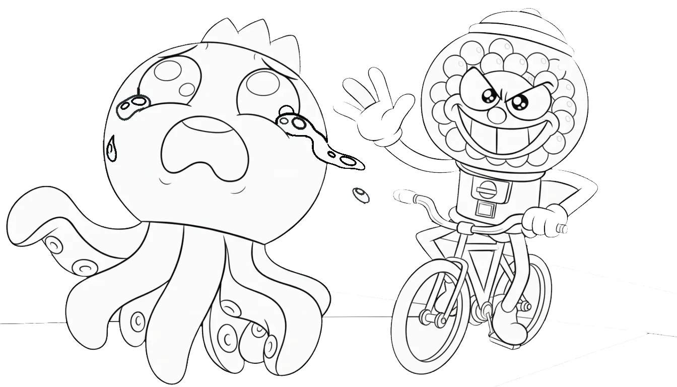 descargar Blueberrinni Octopussini para colorear gratis