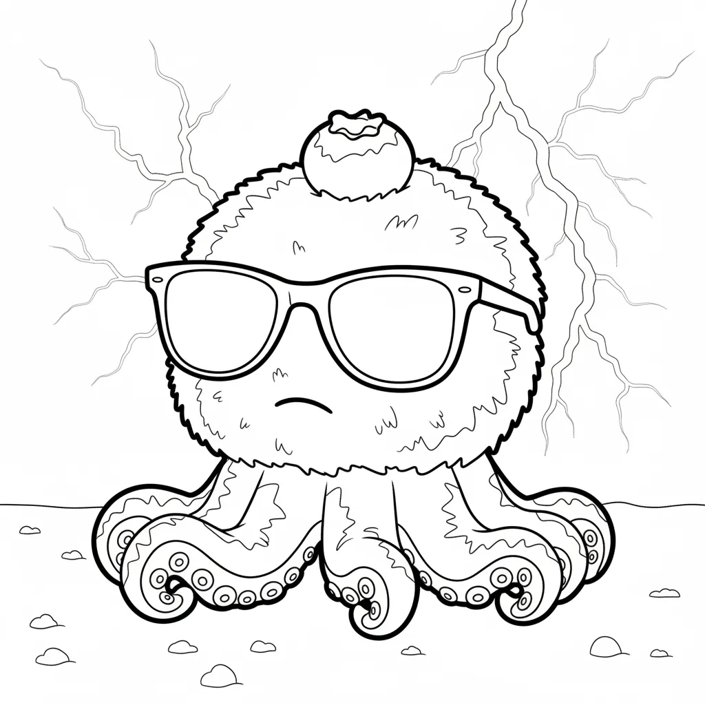 Blueberrinni Octopussini para colorear para descargar