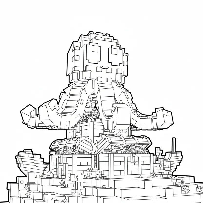 Blueberrinni Octopussini para colorear para imprimir para niño de 10 años