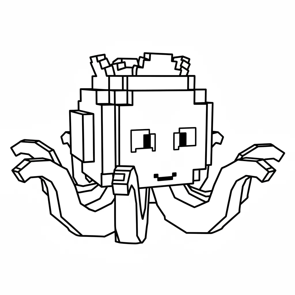 Blueberrinni Octopussini para colorear para imprimir pdf