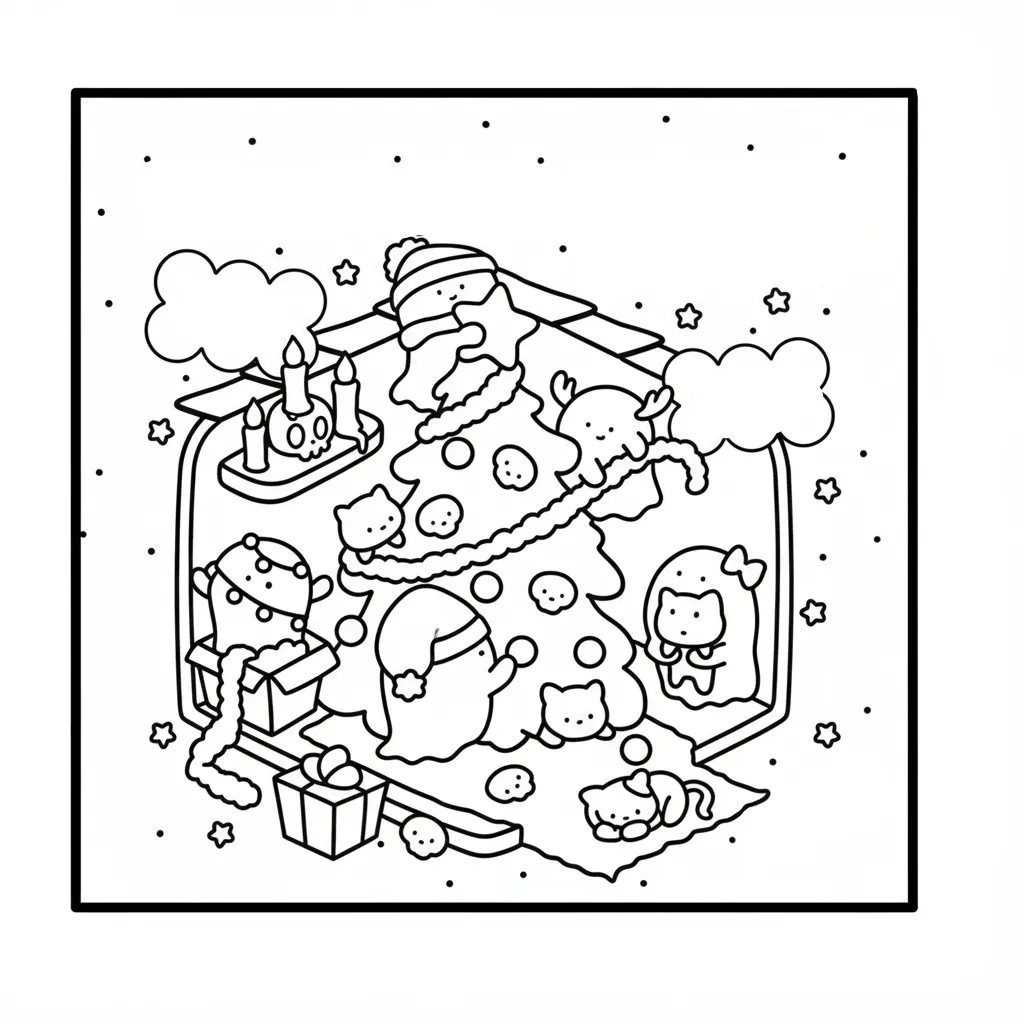 Bobbie Goods De Navidad para colorear para niño de 6 años