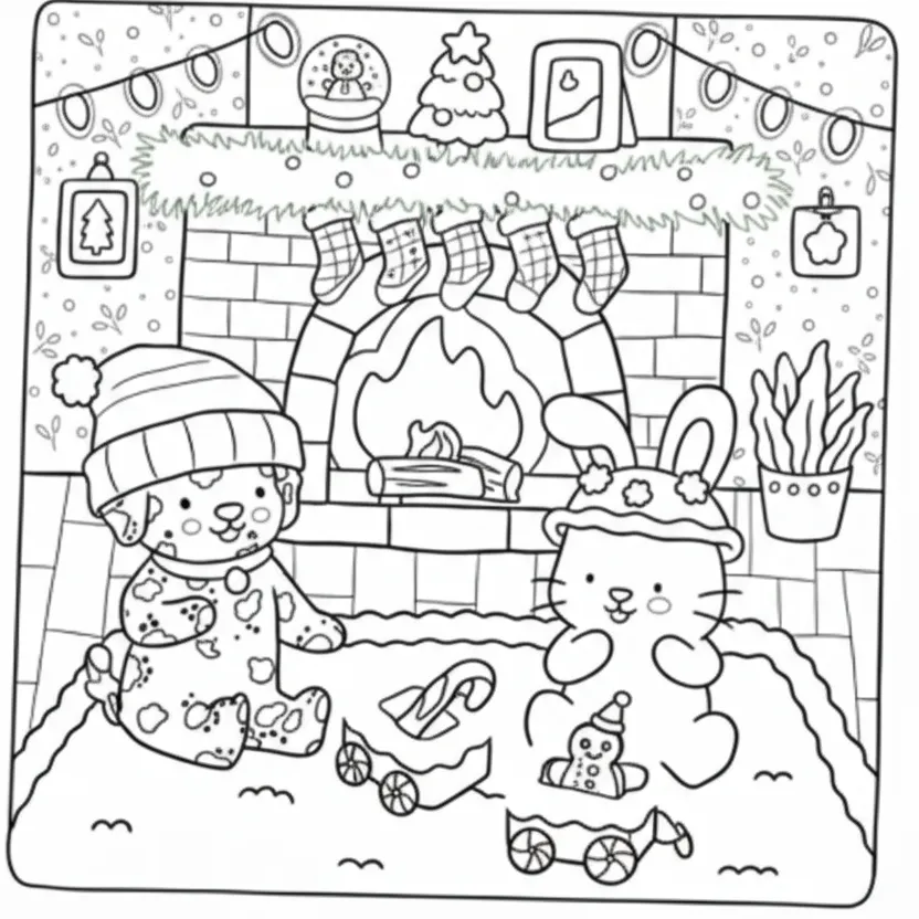 Bobbie Goods De Navidad para colorear para imprimir para niño de 8 años