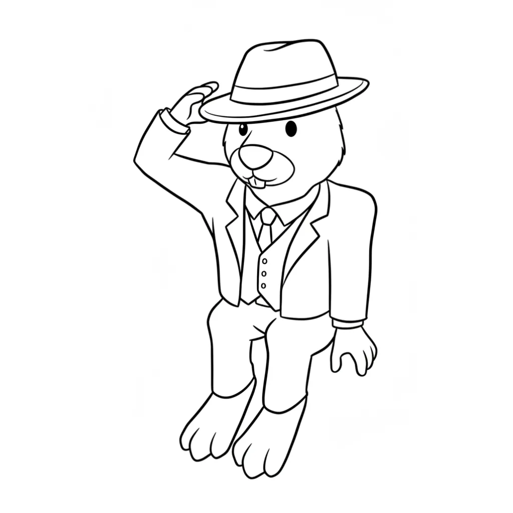 para imprimir Bobrito Bandito1 para colorear gratis