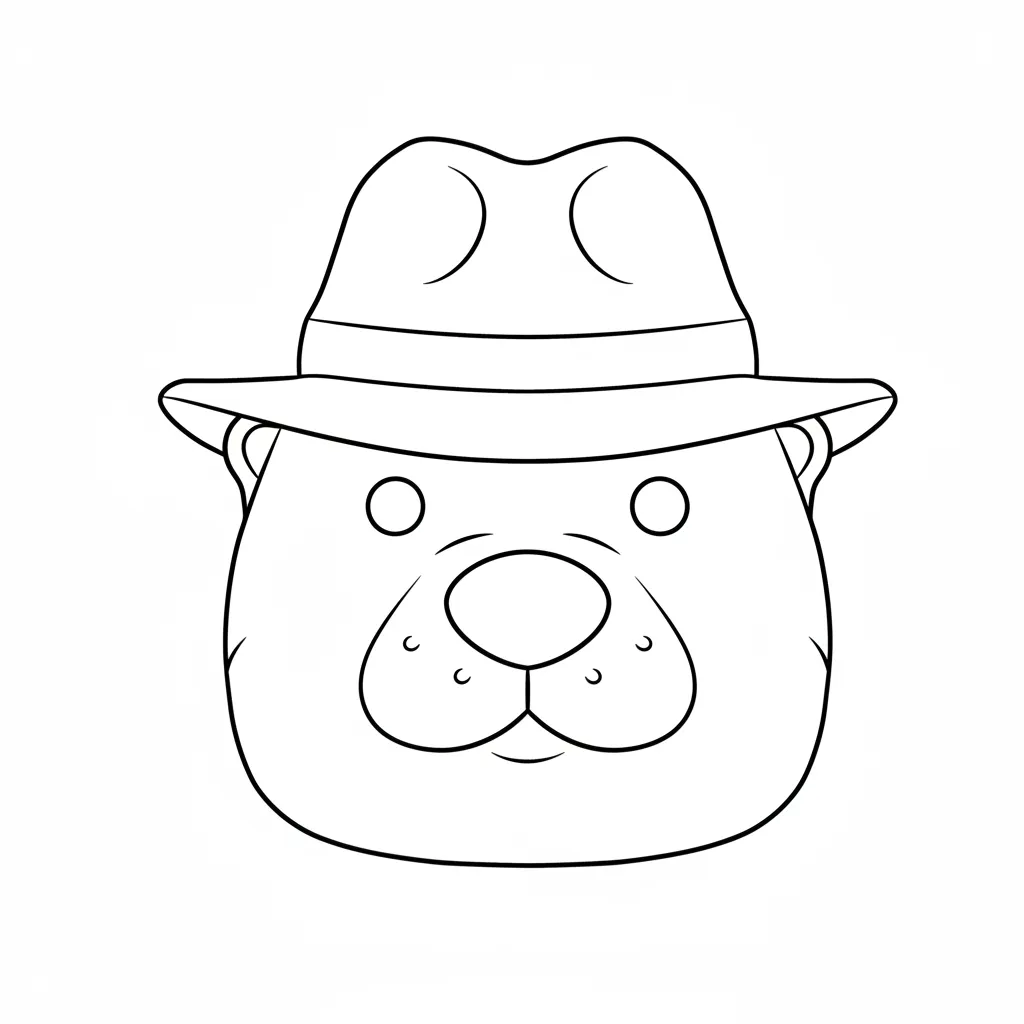 Bobrito Bandito12 para colorear y aprendizaje