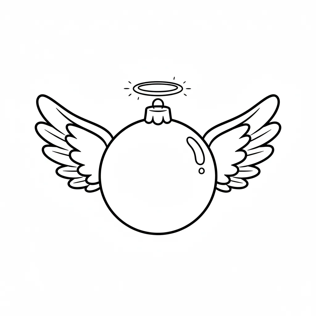 Bolas De Navidad1 para colorear gratis para niños
