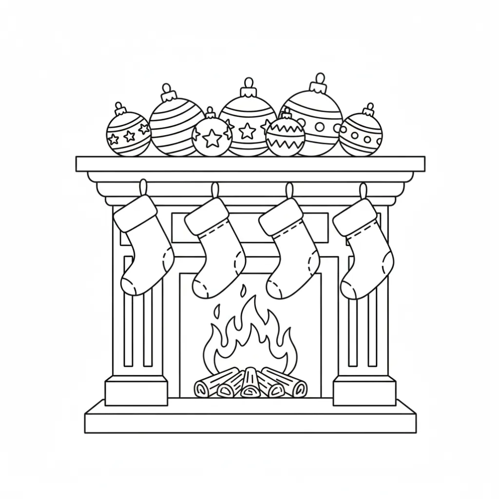 Bolas De Navidad13 para colorear para imprimir gratis pdf