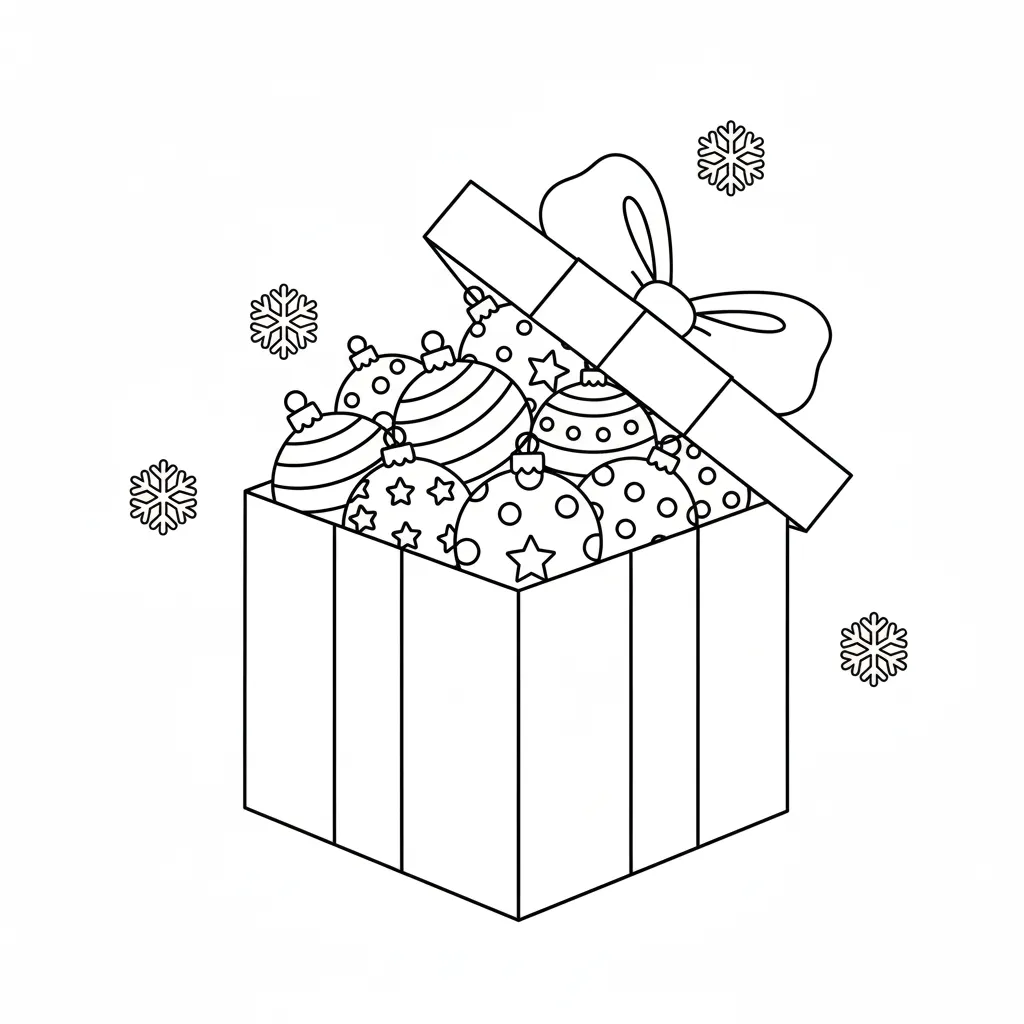 Bolas De Navidad9 para colorear y recortar para imprimir gratis