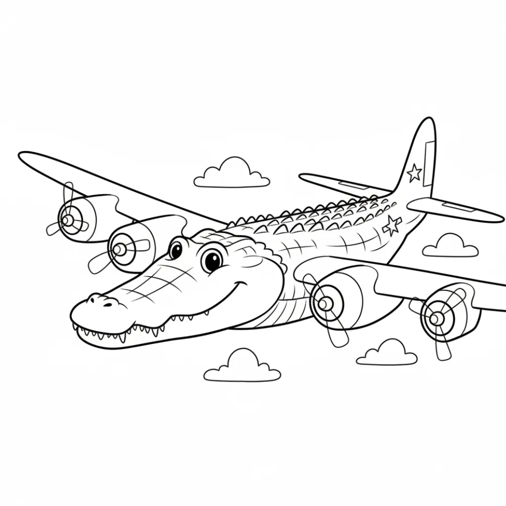 Bombardino Coccodrillo 10 para colorear en línea para niño