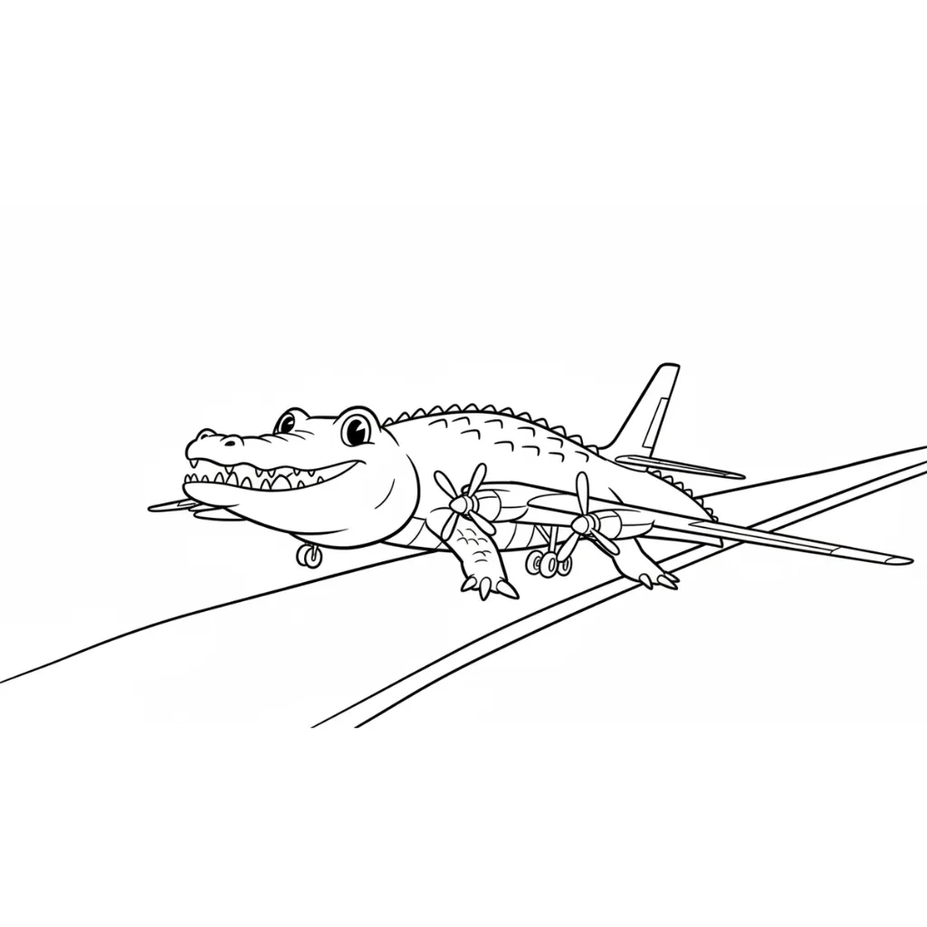 Bombardino Coccodrillo 11 para colorear para niños para imprimir gratis
