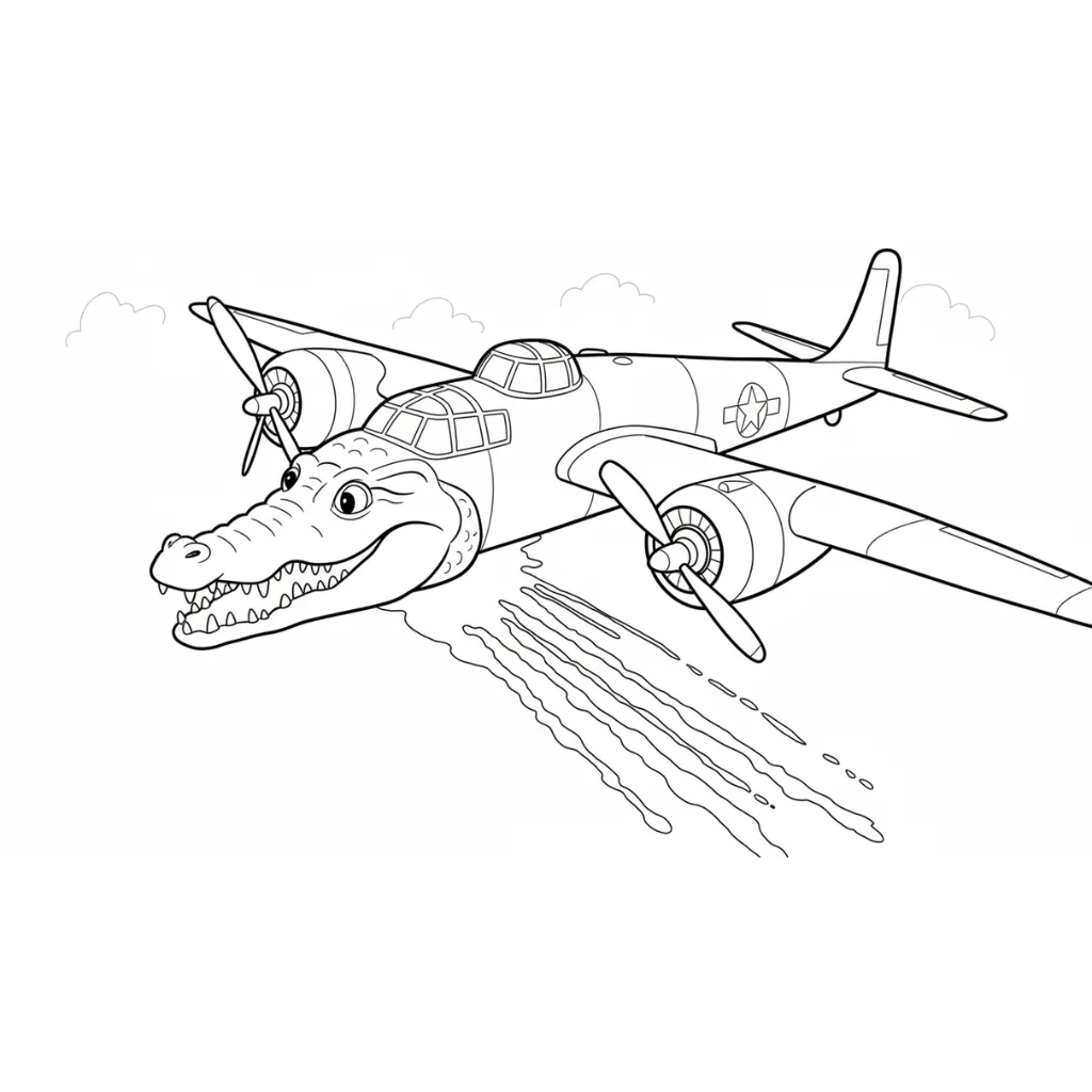 Bombardino Coccodrillo 5 para colorear en línea