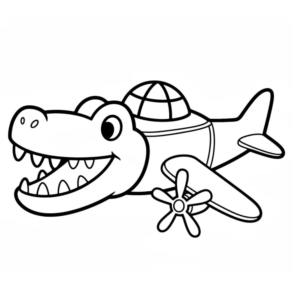 Bombardino Coccodrillo 7 para colorear para imprimir gratis