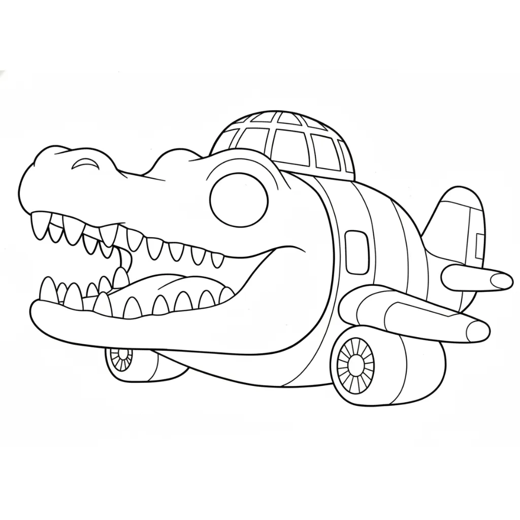 Bombardino Coccodrillo 9 para colorear para imprimir gratis