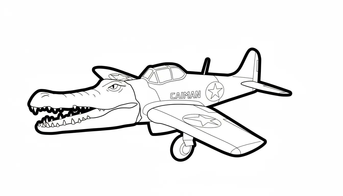 Bombardiro Crocodilo para colorear para niño