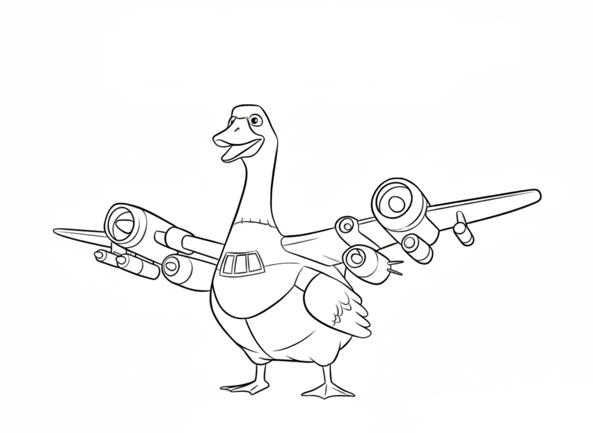 Bombombini Gusini para colorear para niños