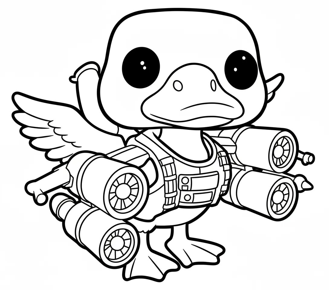 Bombombini Gusini para colorear para niños para imprimir 1