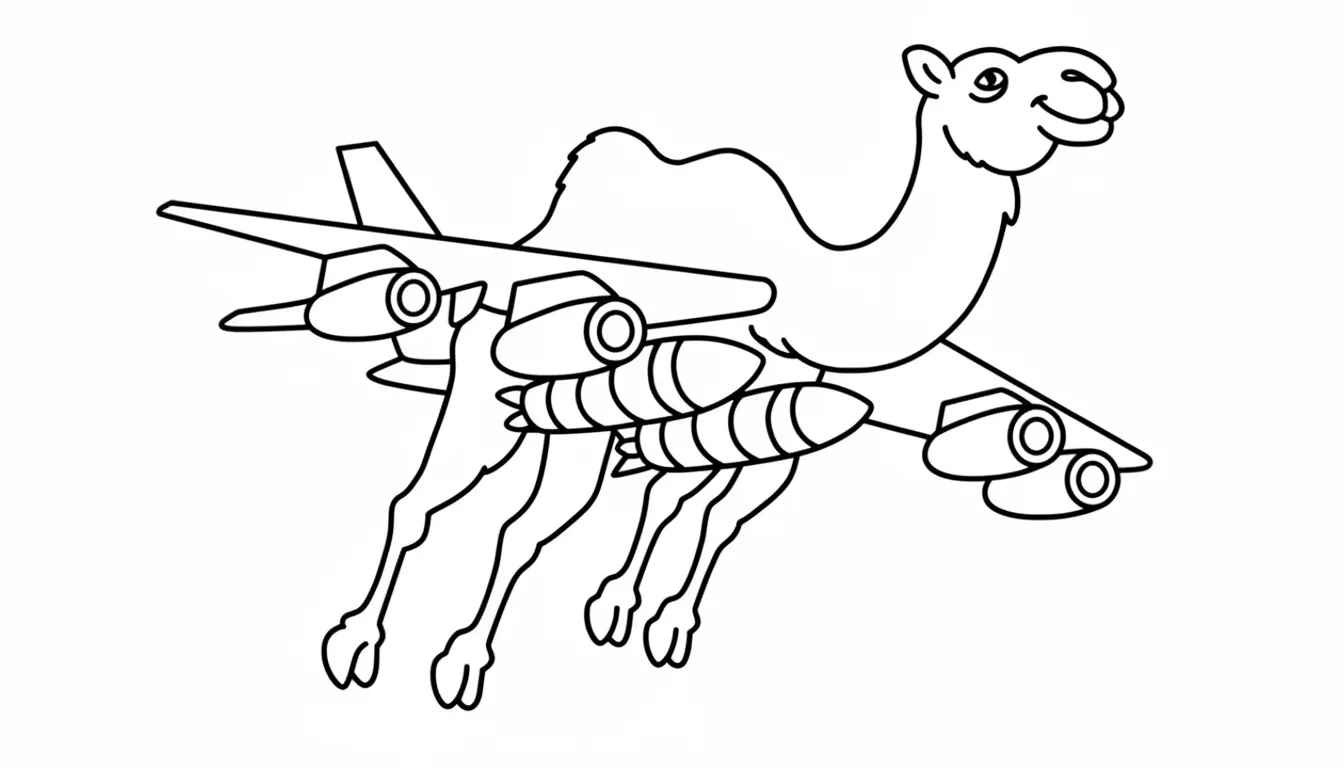 Bombordino Jamalino para colorear para niño de 4 años