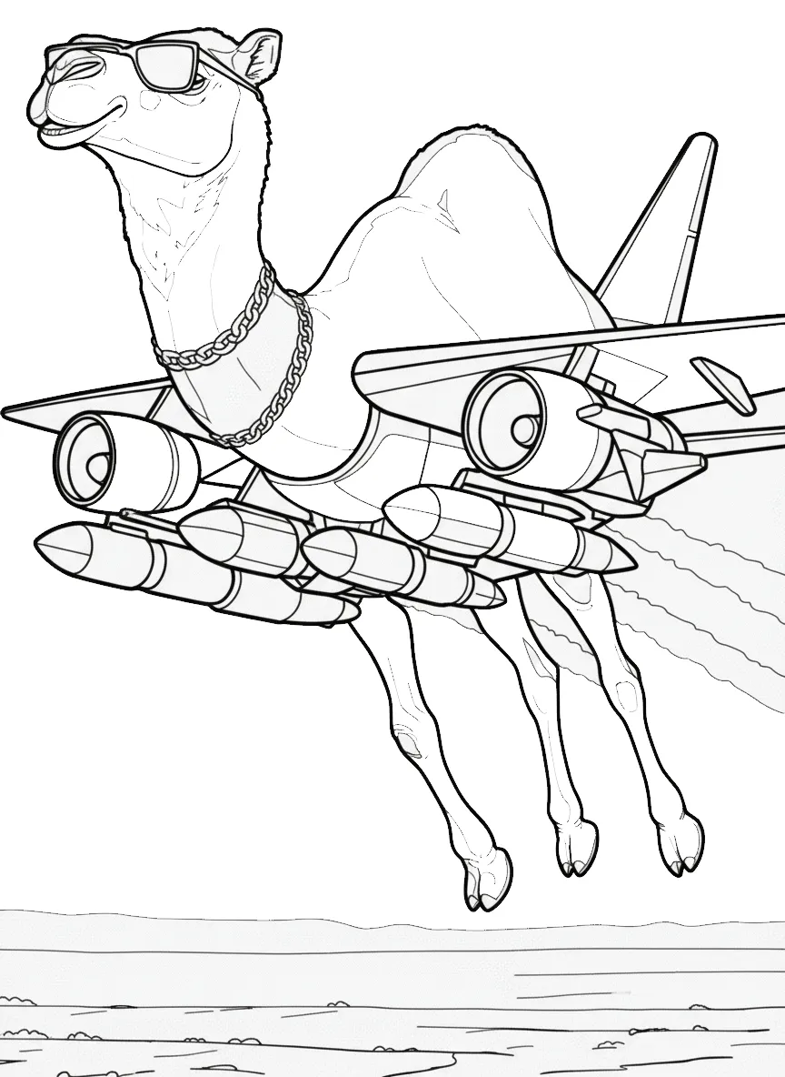 Bombordino Jamalino para colorear y recortar para imprimir gratis 1