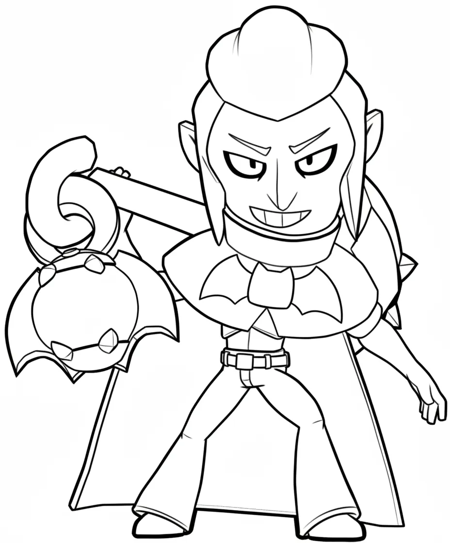 Brawl Stars para colorear en línea 1