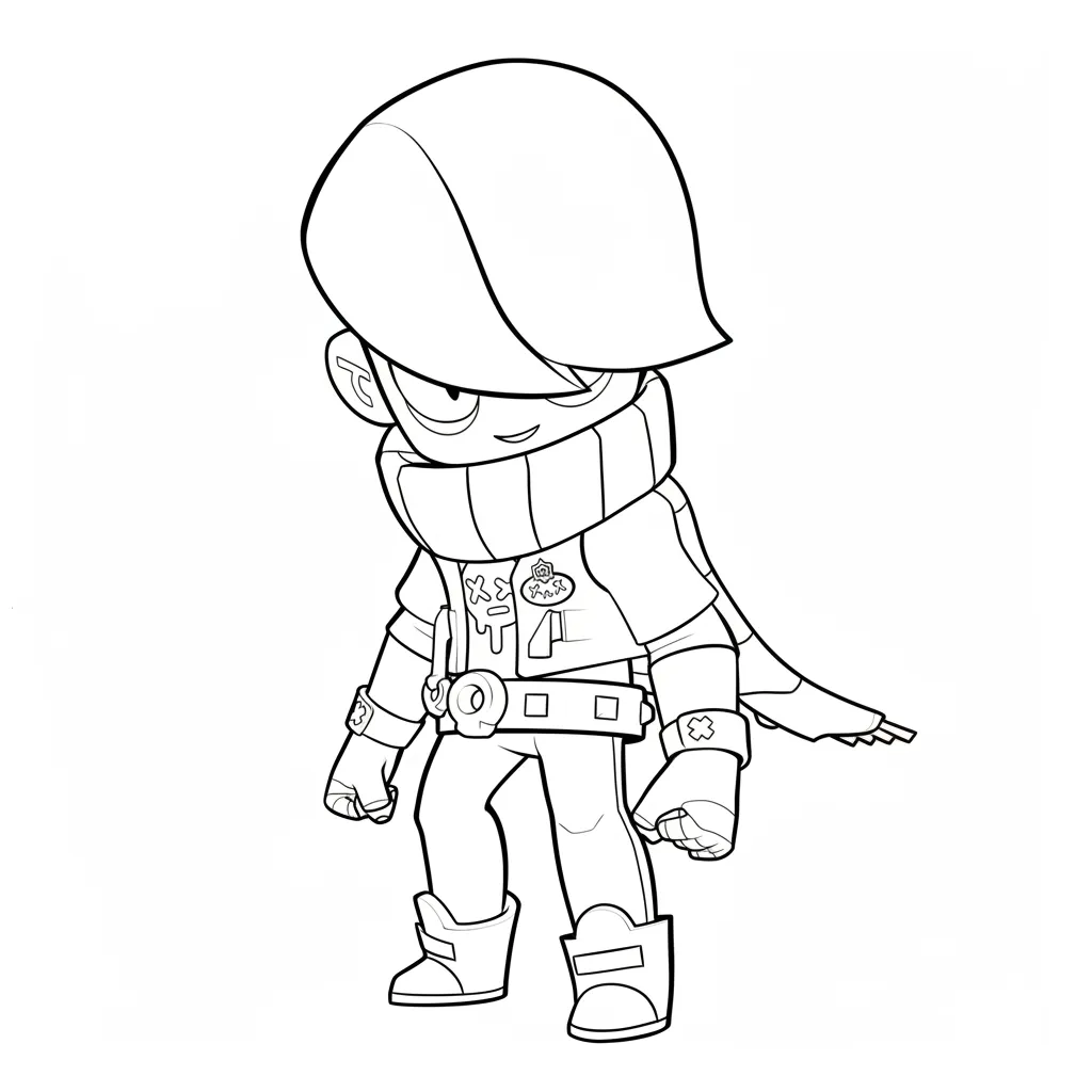 Brawl Stars para colorear y recortar para imprimir