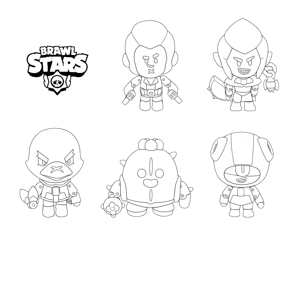 Brawl Stars para colorear para imprimir para niños