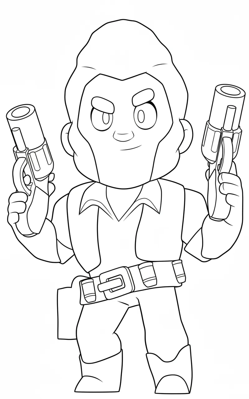 Brawl Stars para colorear para imprimir para niños 1