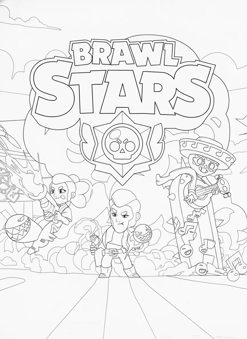 Brawl Stars para dibujar e imprimir